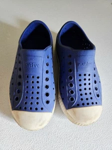 Native Jefferson Shoes Toddler Slip On Blue Size C9 Water Sneakers - Picture 1 of 4