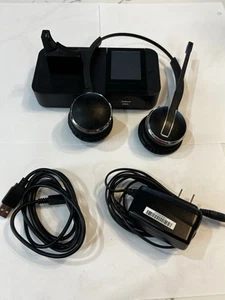Jabra PRO 9400BS Charging Base with 9400HS Headset. All cables included WORKS - Zdjęcie 1 z 6