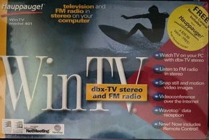 Hauppauge WinTV avec radio FM stéréo dbx-TV modèle 401 vintage 1998 scellé neuf dans sa boîte - Photo 1/3