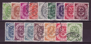 Bund Satz Posthorn gestempelt Nr. 123 - 138 Mi. 50 € e837 - Picture 1 of 1