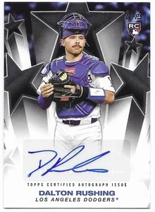Actualización Topps 2025 estrellas de béisbol automático Dalton Rushing (#BSAU-DR) Dodgers radiocontrol - Imagen 1 de 2