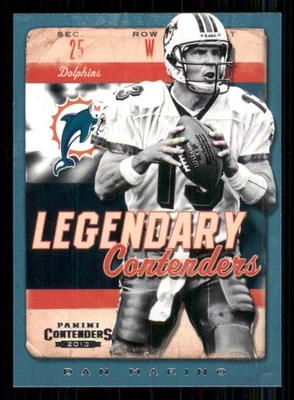 2013 Panini Contenders Legendary Contenders #4 Dan Marino - Image 1 of 2