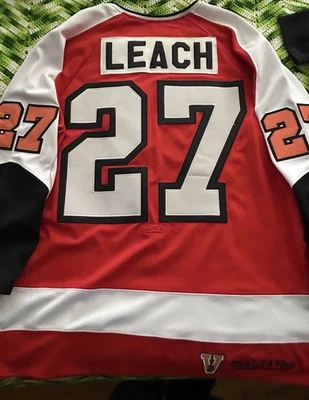 Camiseta deportiva de colección Reggie Leach #27 Philadelphia Flyers Mitchell And Ness talla 52 Foto 1 de 4