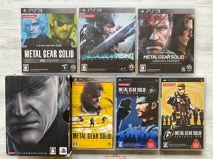 Sony PS3 & PSP Metal Gear Rising & HD & 4 & V & Ops & Ops Plus & Peace Walker - Foto 1 di 12