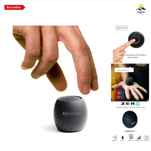 Zero Talk Mini Bluetooth Speaker - Waterproof & Portable - Alexa Built-In - Grey - Picture 1 of 8
