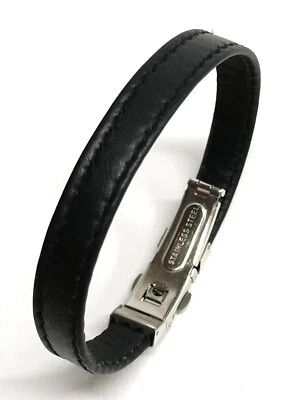 Pulsera cuero Autentico | Cierre Reloj | Pulsera Piel Lisa | Varios Colores - Imagen 1 de 4