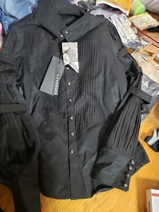 PUNK RAVE camicia nera manica lunga uomo TAGLIA: M.S - Foto 1 di 4