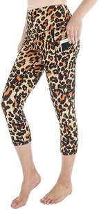 SouqFone LEOPARD High Waist Yoga Pants Pockets 4 Ways Stretch Workout Legging - Picture 1 of 8