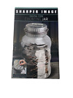 SHARPER IMAGE Digital Coin-Counting Money Jar with LCD Screen, Gray Black