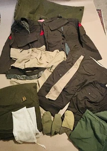 Vietnam War 1971 USMC Lance Cpl Uniform Lot Named Mygrant Bags Caps Pants Jacket - Picture 1 of 19