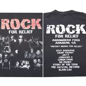 Maglietta concerto Rock For Relief 2006 XL senza dubbio Jay Z Crystal Method Linkin Rap - Foto 1 di 13