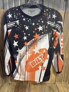Bilt Motocross Dirt Bike Jersey Shirt Size Youth L Large Black White Off Road - Picture 1 of 3