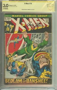 X-Men #76 CBCS (not CGC) 3.0 Signed Roy Thomas - Picture 1 of 2