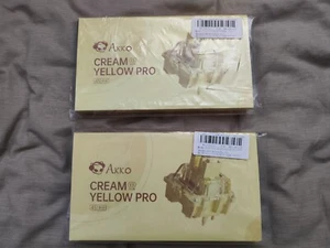 Akko V3 Pro Cream Yellow Mechanical Keyboard Switches Linear (90 pcs) - Afbeelding 1 van 3