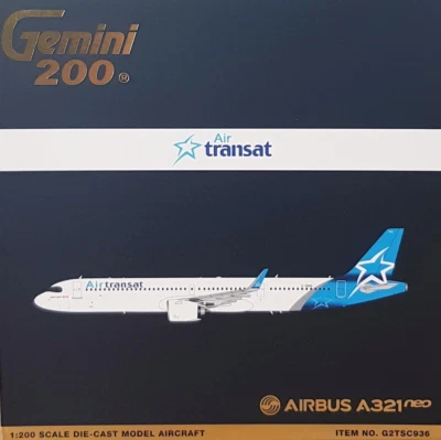 Gemini Jets 1/200 G2TSC936 Air Transat Airbus A321neo - Immagine 1 di 4