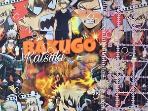 Custom 100% Cotton Woven Fabric Anime Bakugo Katsuki By The 1/4 Yard 9x56 - Picture 1 of 2