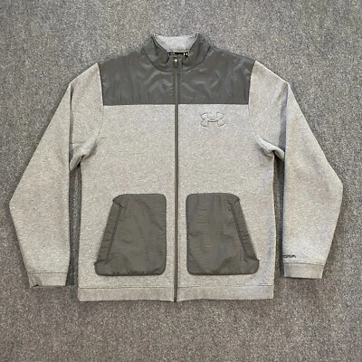 Chaqueta Under Armour Storm Adulto Grande L Calce Suelto Gris Cremallera Completa Vellón UA Para Hombres Foto 1 de 4