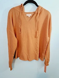 Colsie Nuova! Felpa con cappuccio donna arancione tenue loungewear abbigliamento tempo libero taglia S - Foto 1 di 5