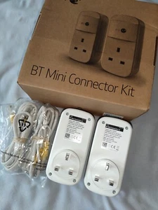 KIT MINI CONNECTEUR BT V2, PRISE ADAPTATEURS POWERLINE, TWIN PACK, OCCASION, EN BOÎTE, TRÈS BON ÉTAT - Photo 1/11