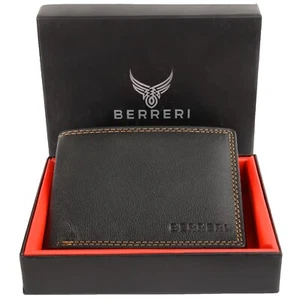 HERREN RFID BLOCKIERENDE GELDBÖRSE ECHTLEDER BANKKARTENHALTER GESCHENK US-LAGER - Bild 1 von 23