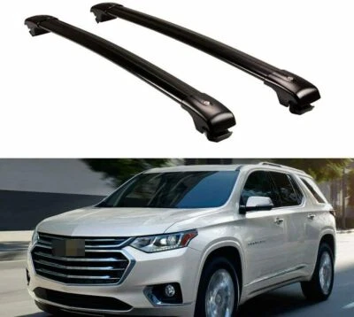 2pcs Roof Rail Rack Cross Bar Cargo Carrier Fit for Chevrolet Traverse 2018-2023 - Image 1 of 4