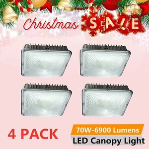 4Pack 70W LED Canopy Light Outdoor Led Gas Station Carport Light Waterproof IP65 - Picture 1 of 2
