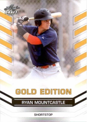 25-Count RYAN MOUNTCASTLE 2015 Leaf Draft Baseball GOLD Rookies Baltimore Oriole - Image 1 of 2