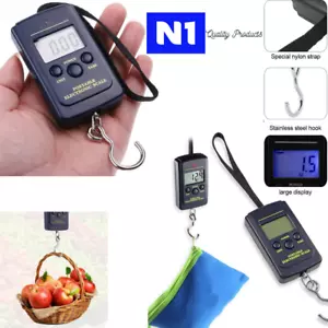 Digital Hanging Luggage Scale, Portable Handheld Baggage Scale, 88 Pounds - Picture 1 of 8