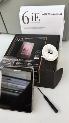 Warmup 6iE Thermostat- Onyx Black -New. - Image 1 of 4