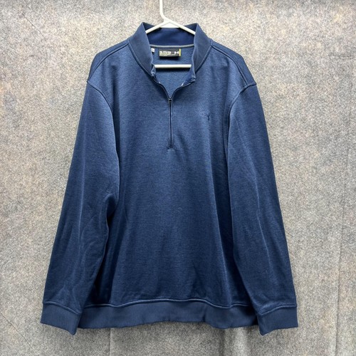 VETEMENTS Maglione Under Armour uomo 2XL blu navy vestibilità sciolta felpa giacca pullover