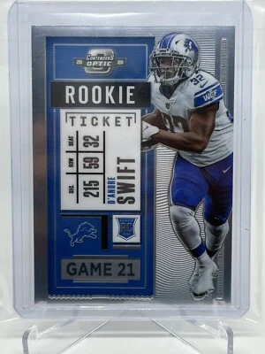2020 Panini Contenders Optic Rookie Ticket D'Andre Swift #70 Rookie RC - Image 1 of 2