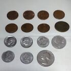 No.22 Set of 15 Foreign Coins of various colors