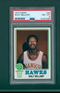 1973 Topps Basketball Card - #46 Walt Bellamy, PSA 8 NM/MT - Picture 1 of 2