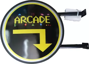 Arcade Bar Lighting Wall Sign Light LED Man Cave Fathers Christmas Gift - Picture 1 of 1