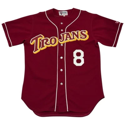 Vintage Victory Custom USC Trojans Sewn NCAA #8 Baseball Jersey USA Size 44 - Image 1 of 4