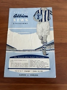 4 WEST BROMWICH ALBION Prog v Man City 1957 Chelsea 1959 Spurs 1961 Wolves 1963 - Picture 1 of 8