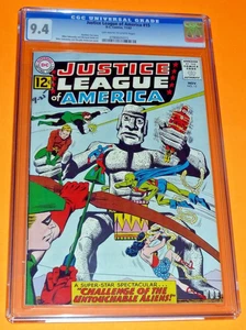 1962 JUSTICE LEAGUE OF AMERICA #15 CGC 9.4 OW/White NM Flash Green Lantern Atom - Bild 1 von 3