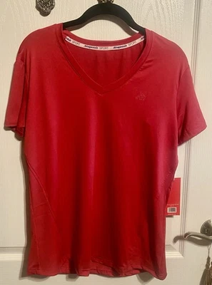 Top Aeropostale Sport Rosa Vibrante Elástico Manga Corta Cuello Redondo XL Con Etiquetas Foto 1 de 4