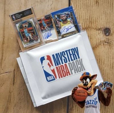 NBA Mystery Pack Including  Graded or Encased Card + Hot Repack + Sealed Pack - image 1 of 2