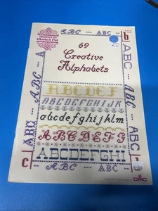 Designs By Gloria & Pat 69-Creative Alphabets Pattern Booklet Leaflet -Vtg 1990 - Picture 1 of 3