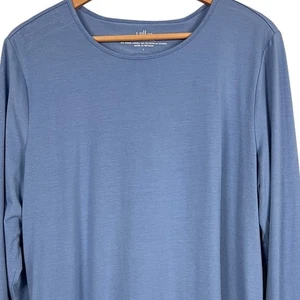 Túnica J. Jill FIT para mujer L Athleisure Loungewear minimalista costera torcida trasera - Imagen 1 de 12