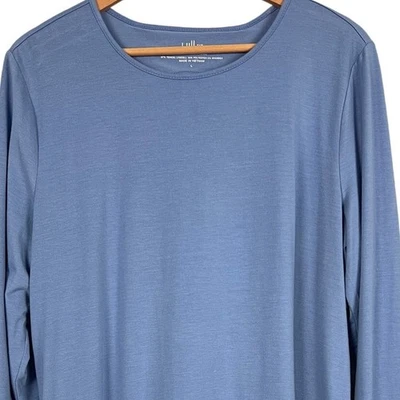 Túnica J. Jill FIT Feminina L Athleisure Loungewear Minimalista Costeira Torção Traseira - Imagem 1 de 4