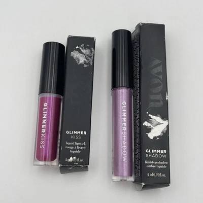 Avon Glimmer Kiss Liquid Lipstick + Glimmer Shadow Liquid Eyeshadow SET - Image 1 of 4