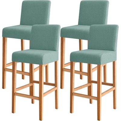 Bar Stool Cover Dining Chairs W/ Back Stretchable Washable Protector Dustproof - Image 1 of 4