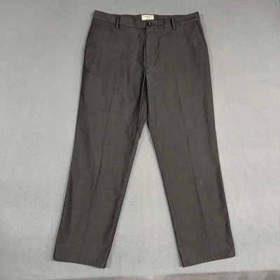 Pantalones Dockers para hombre 36x34 (ajuste 36x31) gris calce recto mezcla de algodón espiga Foto 1 de 4