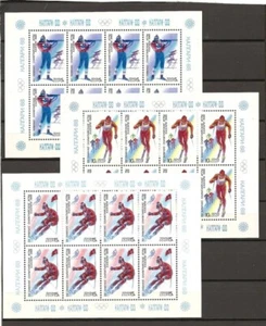 Russia USSR 1988 year , 5 mini sheets MNH(**) Olympic games in Calgary - Picture 1 of 2