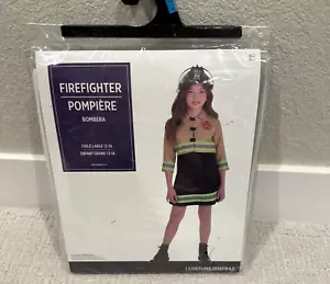 Firefighter Costume Dress & Jacket Girls Child Large 12-14 Halloween Costume NEW - Picture 1 of 6