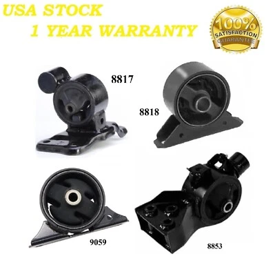 4 PIEZAS MONTAJE MOTOR Y TRANSMISIÓN APTO PARA 1997-1998 Mitsubishi Mirage 1.5L - Transmisión manual Foto 1 de 4