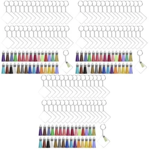 Sublimation Keychain Blanks DIY Tassel Keychain Kit Keychain Pendant Decor - Picture 1 of 12