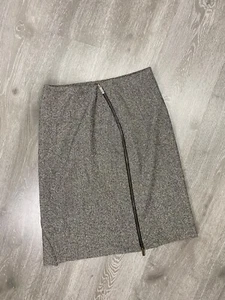 Vintage KENZO JUNGLE PARIS Silk Zip Midi Skirts - Picture 1 of 11